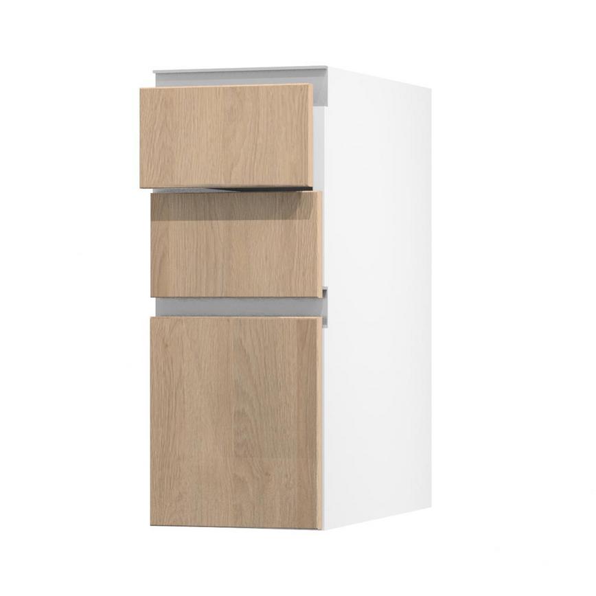 Hockley Textures Oak 300 Drawer Front (170mm) Open