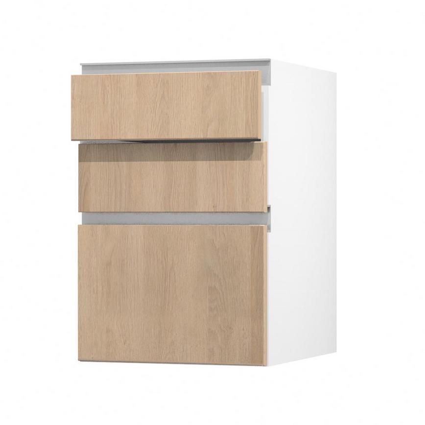 Hockley Textures Oak 500 Drawer Front (170mm) Open