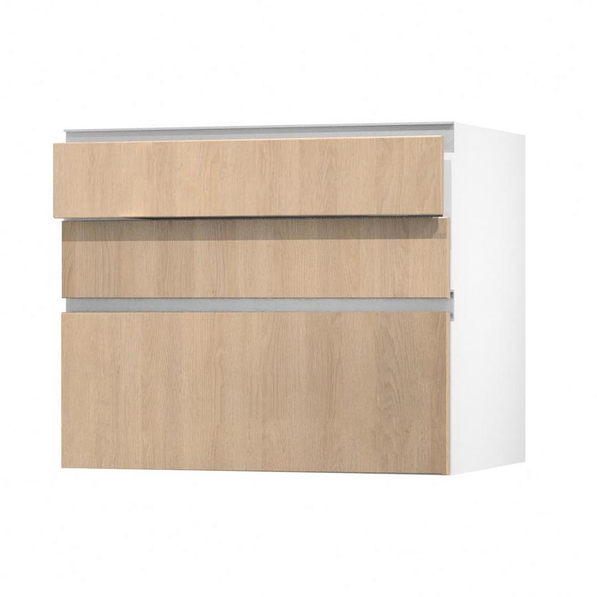 Hockley Textures Oak 900 Drawer Front (170mm) Open