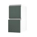 Hockley Super Matt Fir Green 350 Pan Drawer Door Open 342mm
