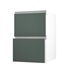 Hockley Super Matt Fir Green 500 Pan Drawer Door Open 342mm