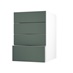 Hockley Super Matt Fir Green 500 Deep Drawer Door Open