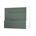 Hockley Super Matt Fir Green 800 Pan Drawer Door Open