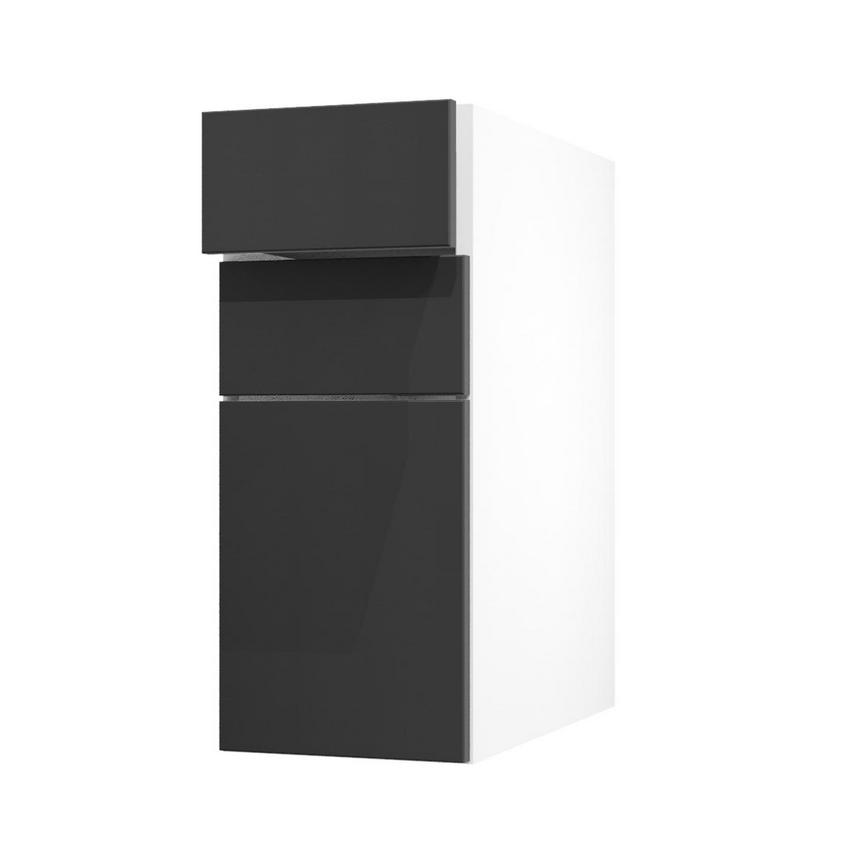 Hockley Super Matt Black 300 Drawer Door Open
