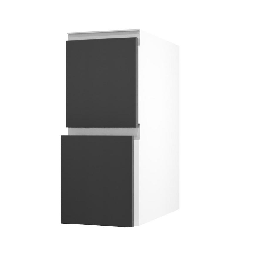 Hockley Super Matt Black 300 Pan Drawer Door Open 342mm