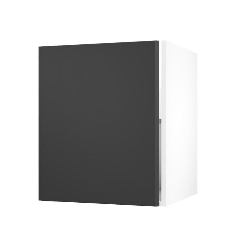 Hockley Super Matt Black 600 Full Height Door Open