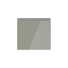 Hockley Mirror Gloss Reed Green 400mm x 342mm Pan Drawer Front Shown Closed from the Front as Part of a Full Drawer Unit