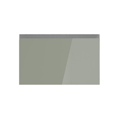 Hockley Mirror Gloss Reed Green 600mm x 342mm Pan Drawer Front Shown Closed from the Front as Part of a Full Drawer Unit