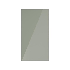 Hockley Mirror Gloss Reed Green 300mm x 557mm Door Front Shown Closed from the Front as Part of a Door and Drawer Unit