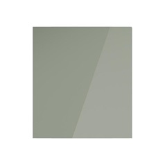 Hockley Mirror Gloss Reed Green 500mm x 557mm Door Front Shown Closed from the Front as Part of a Door and Drawer Unit