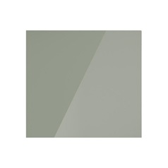 Hockley Mirror Gloss Reed Green 600mm x 557mm Door Front Shown Closed from the Front as Part of a Door and Drawer Unit