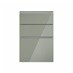 Hockley Mirror Gloss Reed Green 500mm x 170mm Drawer Front Shown Closed as Part of a Full Drawer Unit