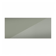 Hockley Mirror Gloss Reed Green 800mm x 360mm Half Height Door Shown Closed from the Front as a Single Door