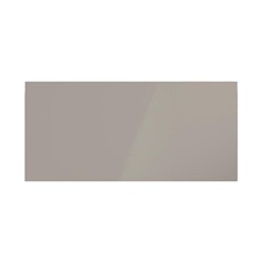 Hockley Mirror Gloss Sand Grey 800mm x 342mm Pan Drawer Front Shown Closed from the Front as Part of a Full Drawer Unit