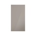 Hockley Mirror Gloss Sand Grey 300mm x 557mm Door Front Shown Closed from the Front as Part of a Door and Drawer Unit