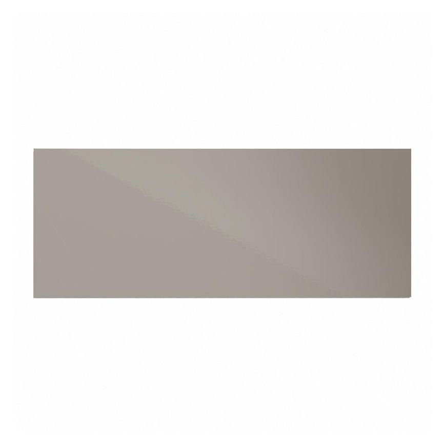 Hockley Mirror Gloss Sand Grey 900mm x 360mm Bridging Unit Door Shown Closed from the Front