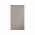 Hockley Mirror Gloss Sand Grey 400mm x 720mm Full Height Door Shown Closed from the Front