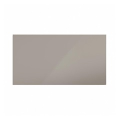 Hockley Mirror Gloss Sand Grey 600mm x 326mm Integrated Microwave Top Box Door Shown Closed from the Front