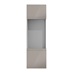 Hockley Mirror Gloss Sand Grey 45mm x 600mm Filler Panel shown from the Front as Part of an Appliance Tower Unit