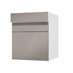Hockley Mirror Gloss Sand Grey 600mm x 394mm Pan Drawer Shown with the Drawer Open at an Angle as Part of a Drawer Unit