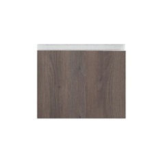 Hockley Textured Dark Oak 450mm x 342mm Pan Drawer Front Shown Closed from the Front as Part of a Full Drawer Unit