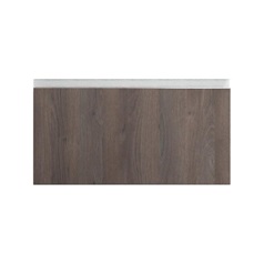 Hockley Textured Dark Oak 700mm x 342mm Pan Drawer Front Shown Closed from the Front as Part of a Full Drawer Unit