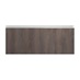Hockley Textured Dark Oak 900mm x 342mm Pan Drawer Front Shown Closed from the Front as Part of a Full Drawer Unit