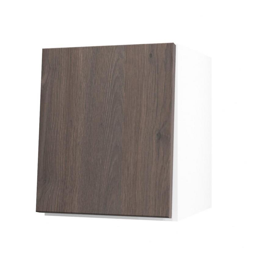 Hockley Textured Dark Oak 300mm x 360mm Bridging Unit Door Shown Open at an Angle