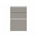 Hockley Super Matt Sand Grey 170mm x 500mm Kitchen Drawer CAD Front