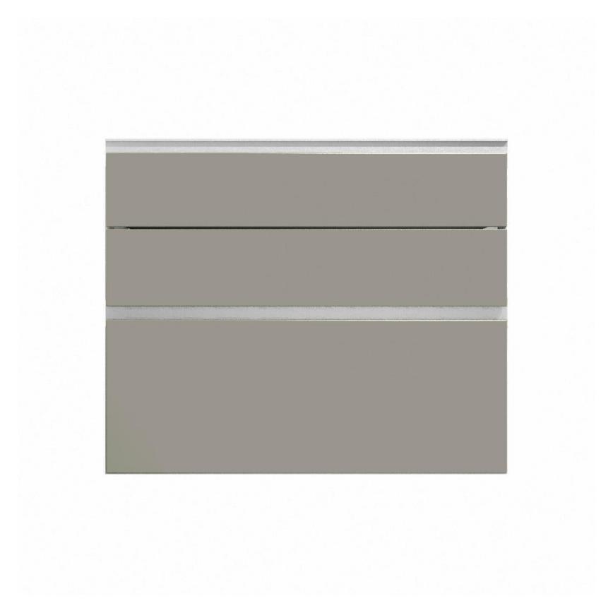 Hockley Super Matt Sand Grey 170mm x 900mm Kitchen Drawer CAD Front