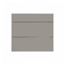 Hockley Super Matt Sand Grey 275mm x 800mm Pan Kitchen Drawer CAD Front