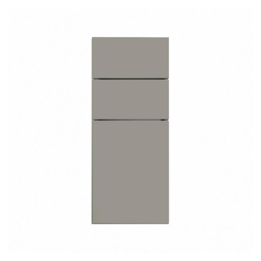 Hockley Super Matt Sand Grey 394mm x 300mm Pan Kitchen Drawer CAD Front