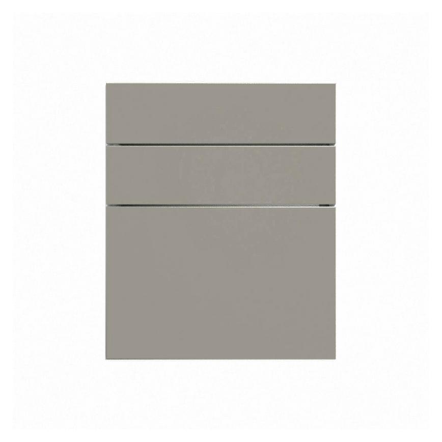 Hockley Super Matt Sand Grey 394mm x 600mm Hob or Pan Kitchen Door or Drawer CAD Front