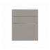 Hockley Super Matt Sand Grey 394mm x 600mm Hob or Pan Kitchen Door or Drawer CAD Front