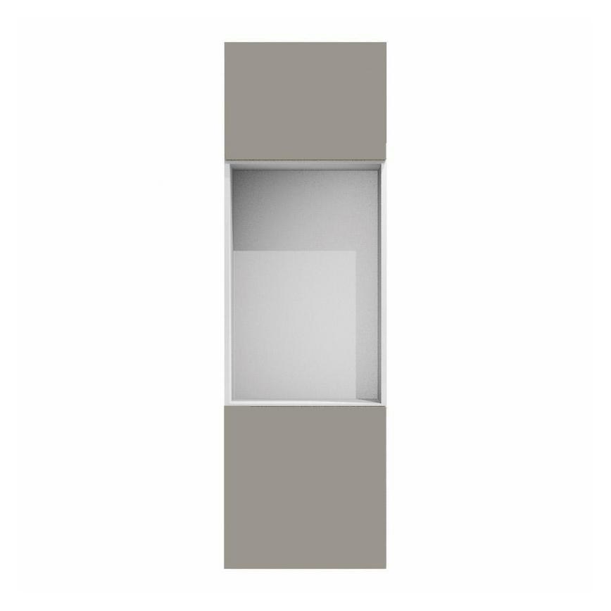 Hockley Super Matt Sand Grey 622mm x 600mm Full Height Appliance Tower Kitchen Door CAD Front