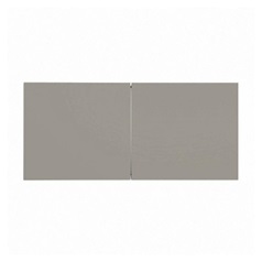 Hockley Super Matt Sand Grey 460mm x 1000mm Tall Bridging Unit Kitchen Door Pair CAD Front