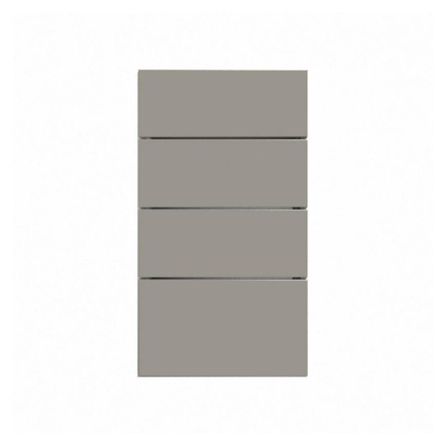 Hockley Super Matt Sand Grey 227mm x 400mm Deep Kitchen Drawer CAD Front