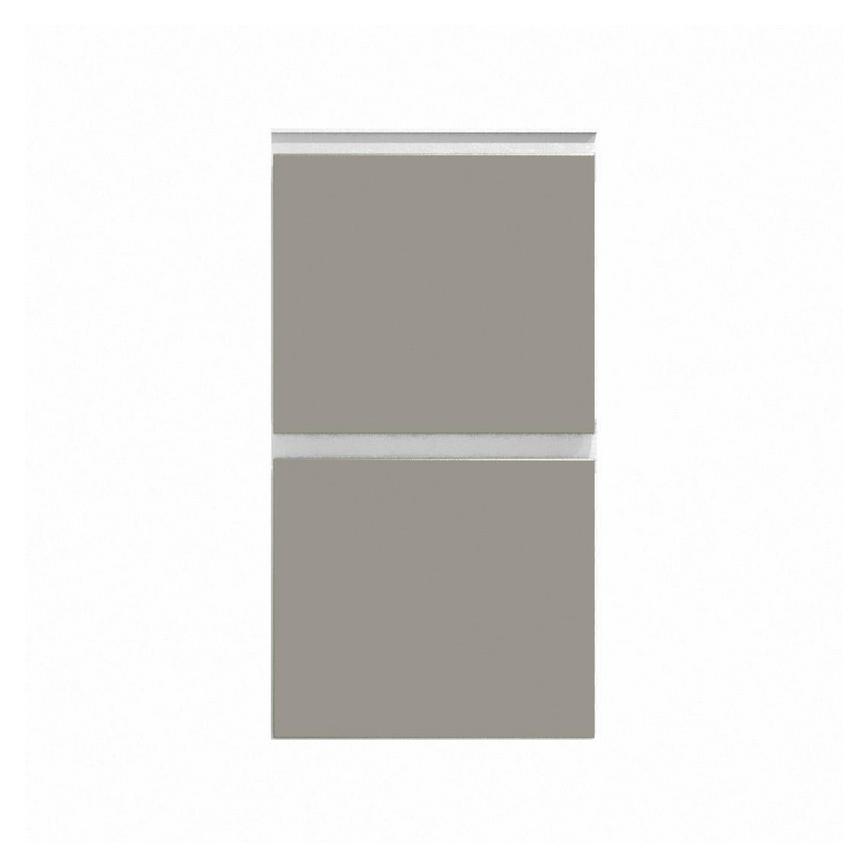 Hockley Super Matt Sand Grey 342mm x 400mm Pan Kitchen Drawer CAD Front