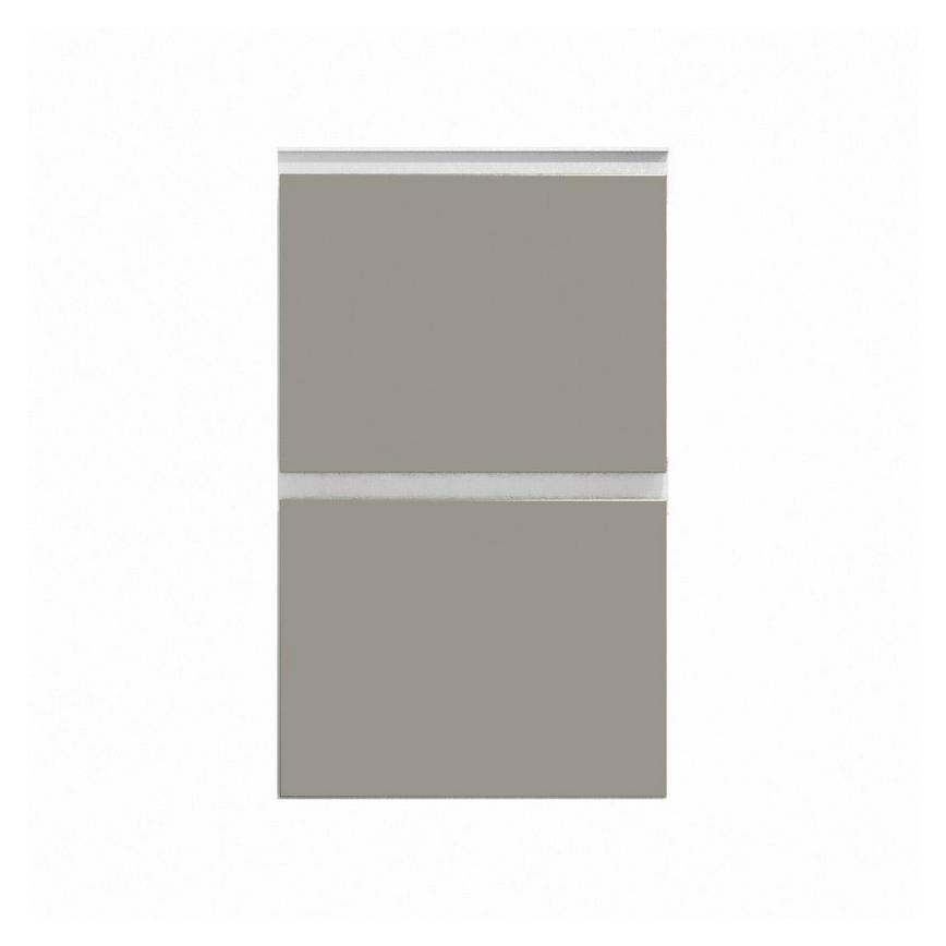Hockley Super Matt Sand Grey 342mm x 450mm Pan Kitchen Drawer CAD Front
