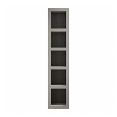 Super Matt Sand Grey 720mm x 150mm Wine Rack Frontal