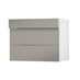 Hockley Super Matt Sand Grey 170mm x 800mm Kitchen Drawer Angle Open