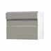 Hockley Super Matt Sand Grey 170mm x 900mm Kitchen Drawer Angle Open