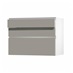 Hockley Super Matt Sand Grey 170mm x 1000mm Kitchen Drawer Angle Open