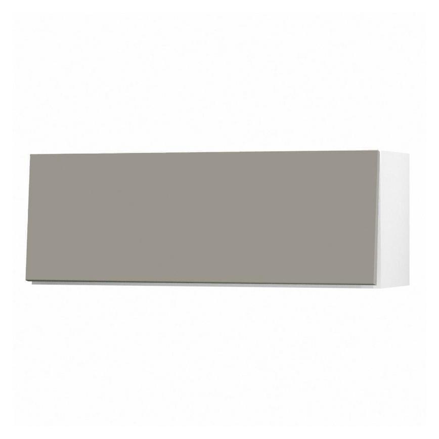 Hockley Super Matt Sand Grey 360mm x 1000mm Half Height Kitchen Door or Drawer Angle Open
