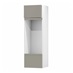 Hockley Super Matt Sand Grey 437mm x 600mm Appliance Tower Kitchen Door Angle Open