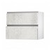 Hockley Textured White Stone 342mm x 900mm Pan Kitchen Drawer Unit Angled Open