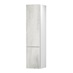 Hockley Textured White Stone 1400mm x 500mm Tall Larder Kitchen Door Unit Angled Open