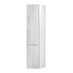 Hockley Textured White Stone 1220mm x 400mm Full Height Larder Kitchen Door Unit Angled Open
