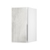 Hockley Textured White Stone 720mm x 350mm Full Height Kitchen Door Unit Angled Open