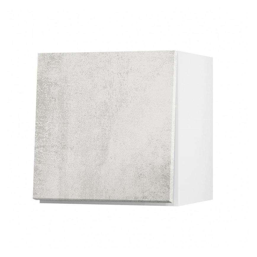 Hockley Textured White Stone 360mm x 350mm Half Height Kitchen Door or Drawer Unit Angled Open